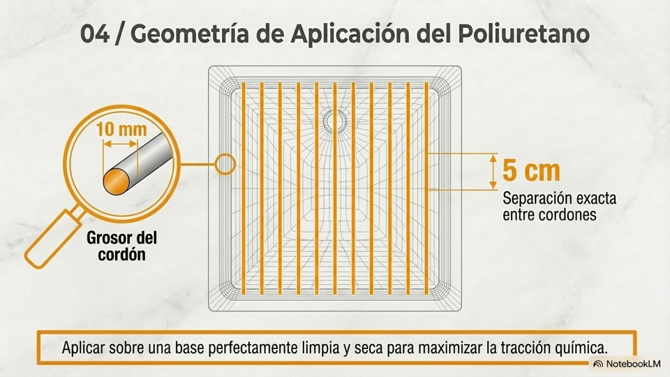 Geometría de aplicación de cordones Sikaflex