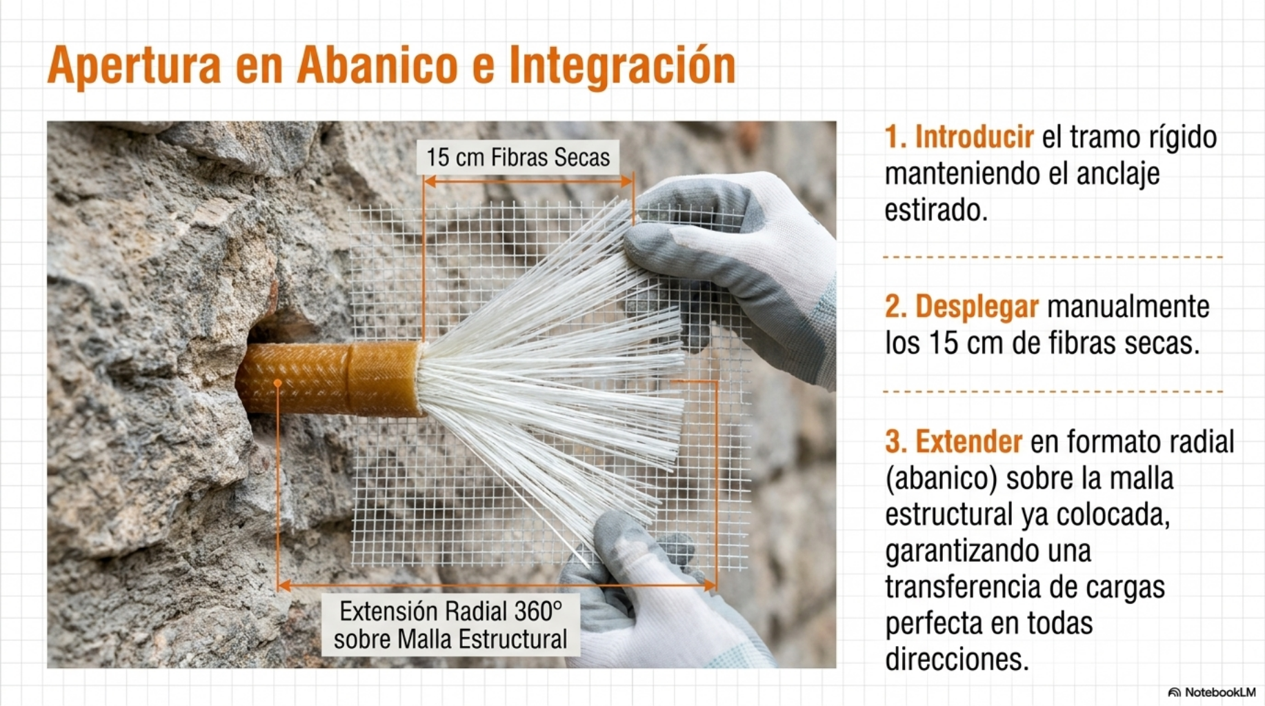 Apertura en abanico 360 grados de las fibras del conector G-JOINT